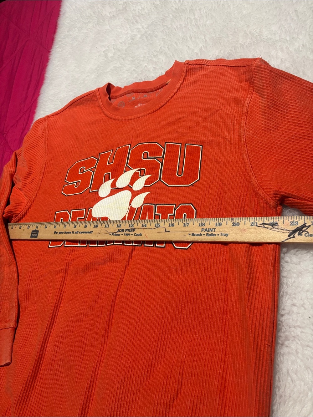 Three Square by Royce Apparel SHSU Bearkats Ribbed T-ShirtSize: Medium (M) - Picture 7 of 8